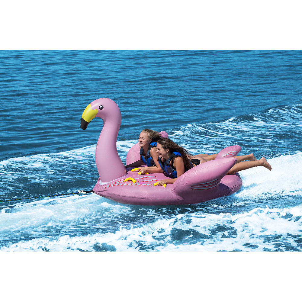 Solstice Watersports 1-2 Rider Lay-On Flamingo Towable