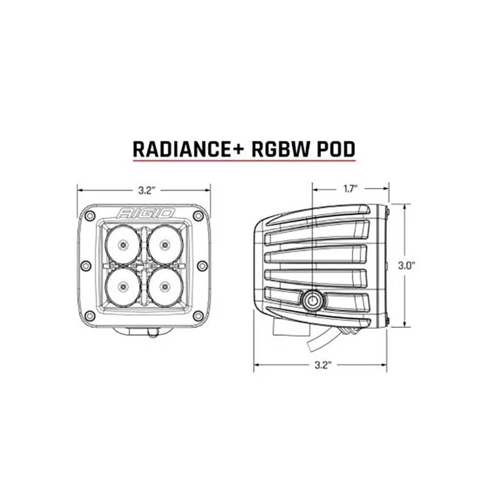 RIGID Industries Radiance + Pod - RGBW - Pair