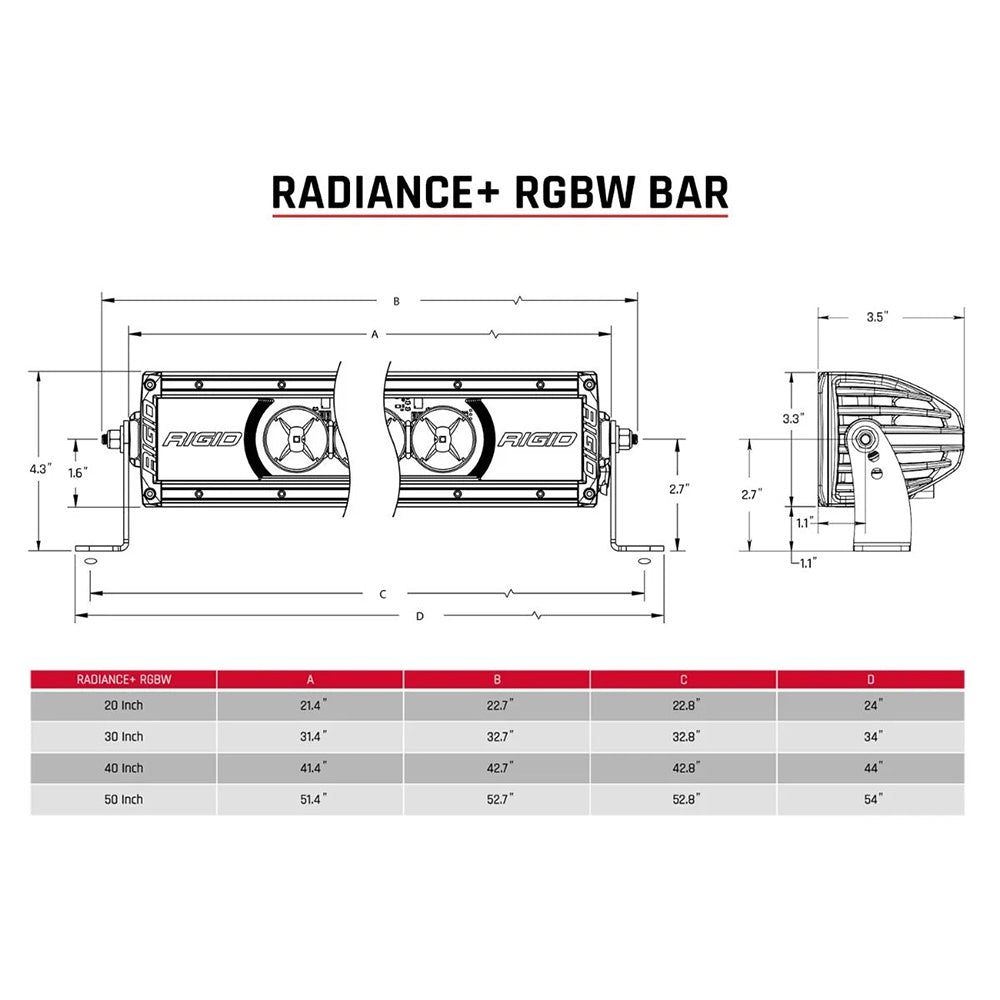 RIGID Industries Radiance + 40" Light Bar - RGBW