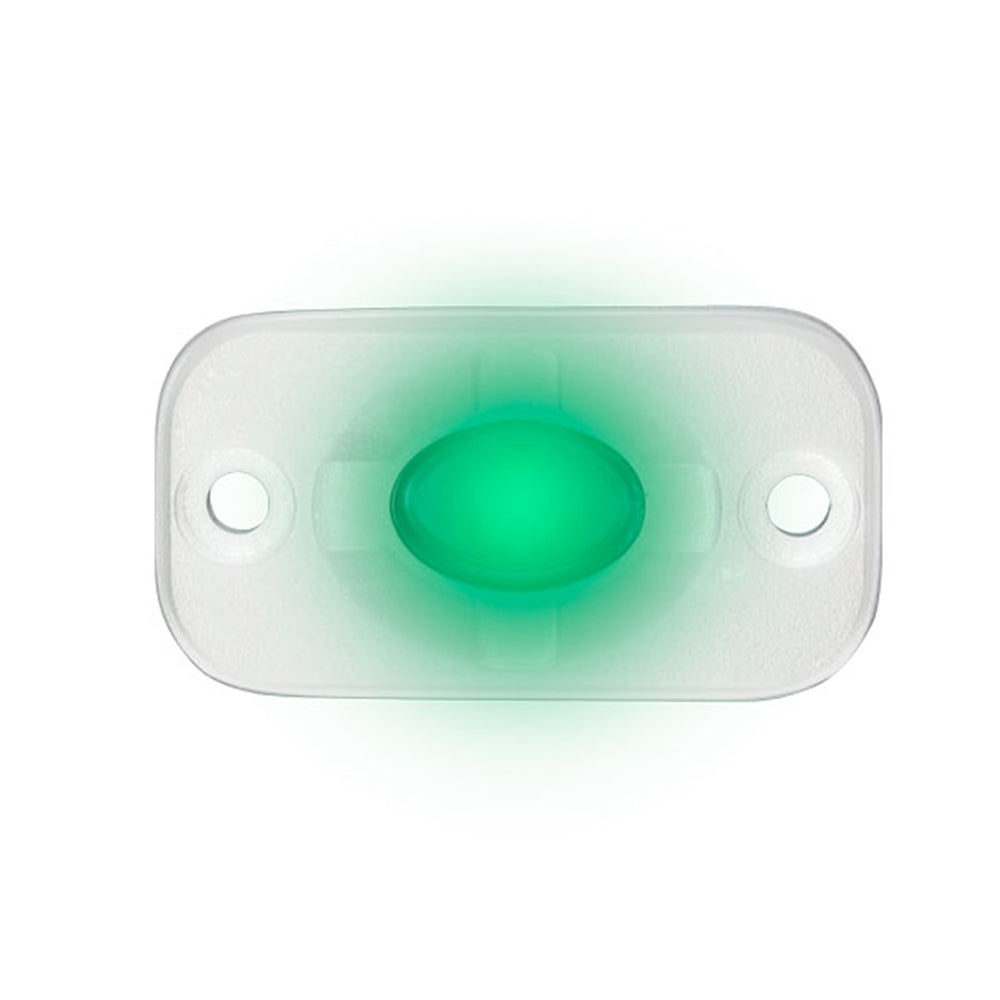 HEISE Marine Auxiliary Accent Lighting Pod - 1.5" x 3" - White/Green