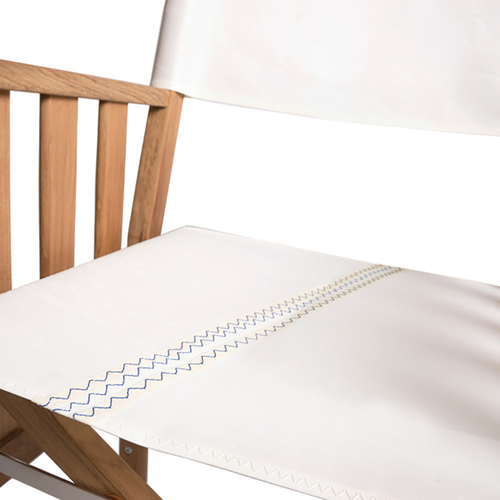 Whitecap Director's Chair II w/Sail Cloth Seating - Teak