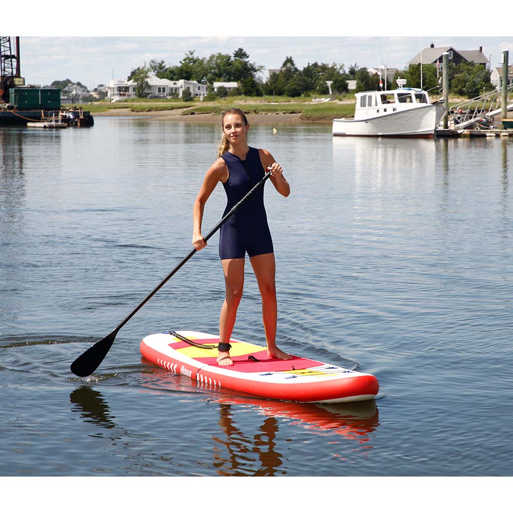 Aqua Leisure 10' Inflatable Stand-Up Paddleboard Drop Stitch w/Oversized Backpack f/Board & Accessories