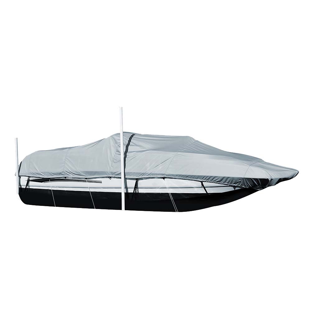 Carver Sun-DURA® Styled-to-Fit Boat Cover f/24.5' Sterndrive Deck Boats w/Walk-Thru Windshield - Grey