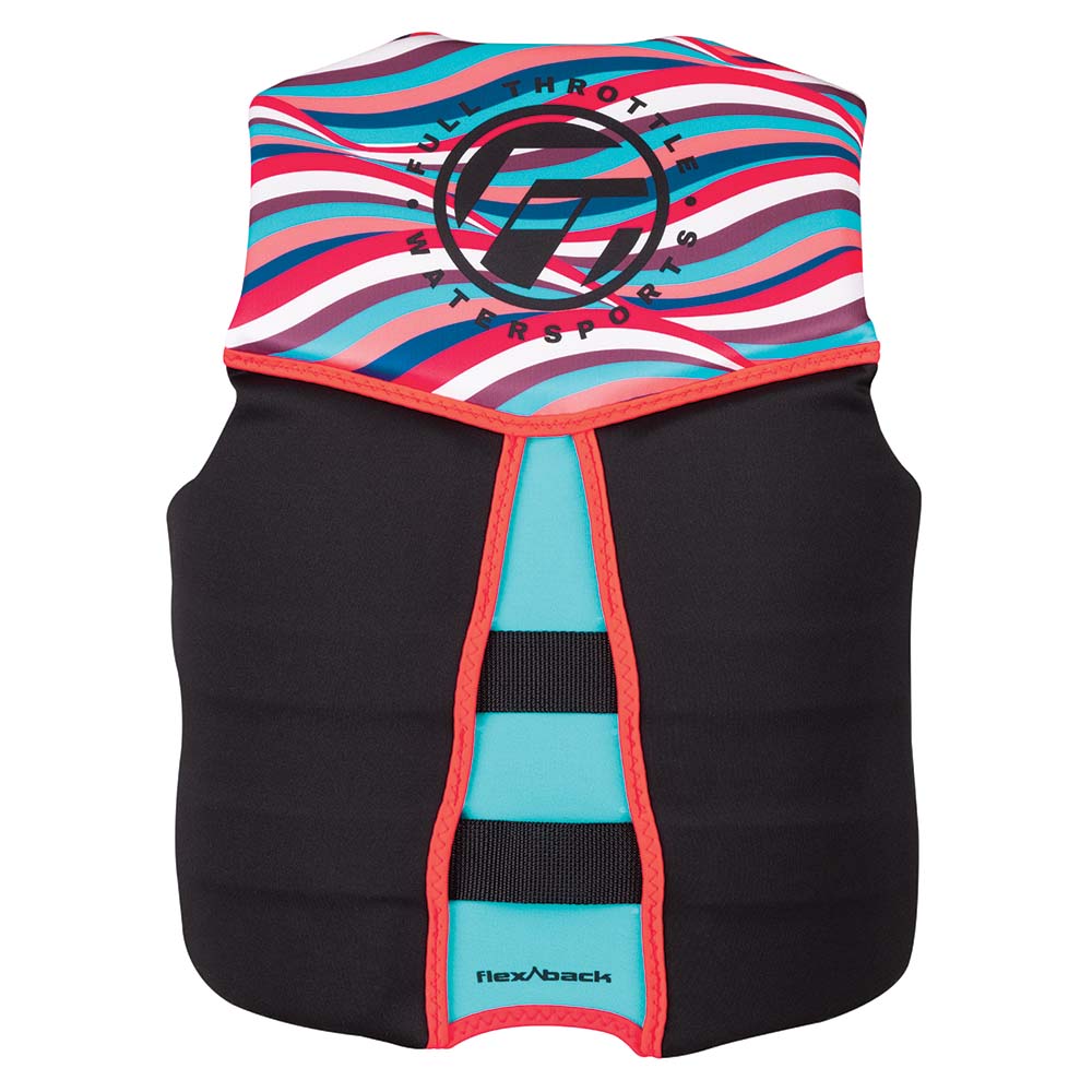 Full Throttle Women's Rapid-Dry Flex-Back Life Jacket - Women's XL - Pink/Black