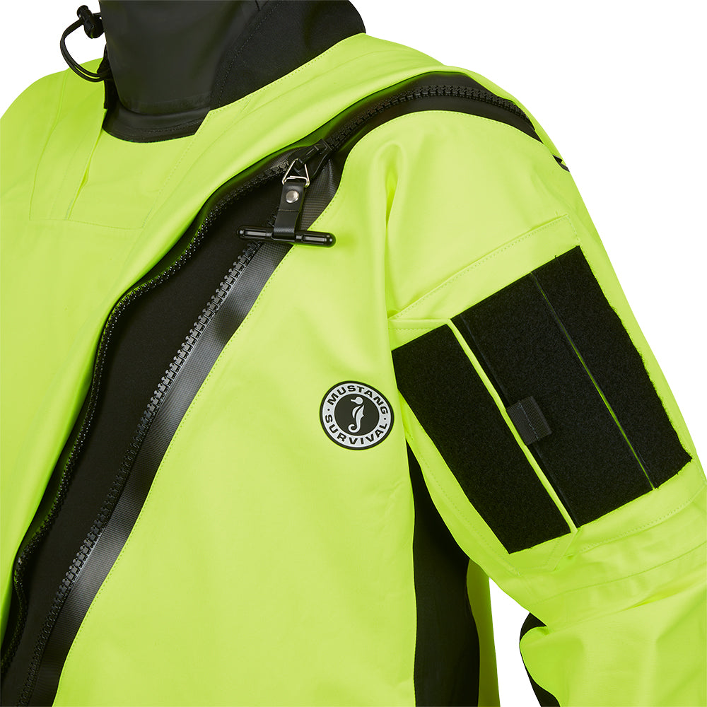 Mustang Sentinel™ Series Water Rescue Dry Suit - Fluorescent Yellow Green-Black - Large 2 Regular