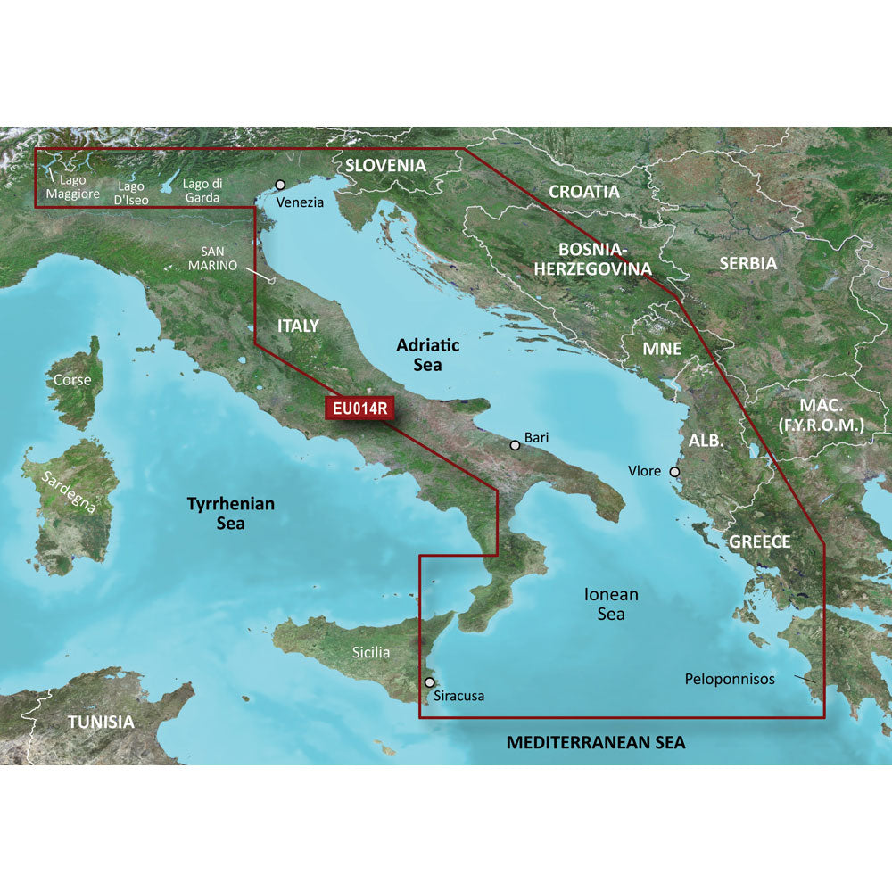 Garmin BlueChart® g3 HD - HXEU014R - Italy Adriatic Sea - microSD™/SD™