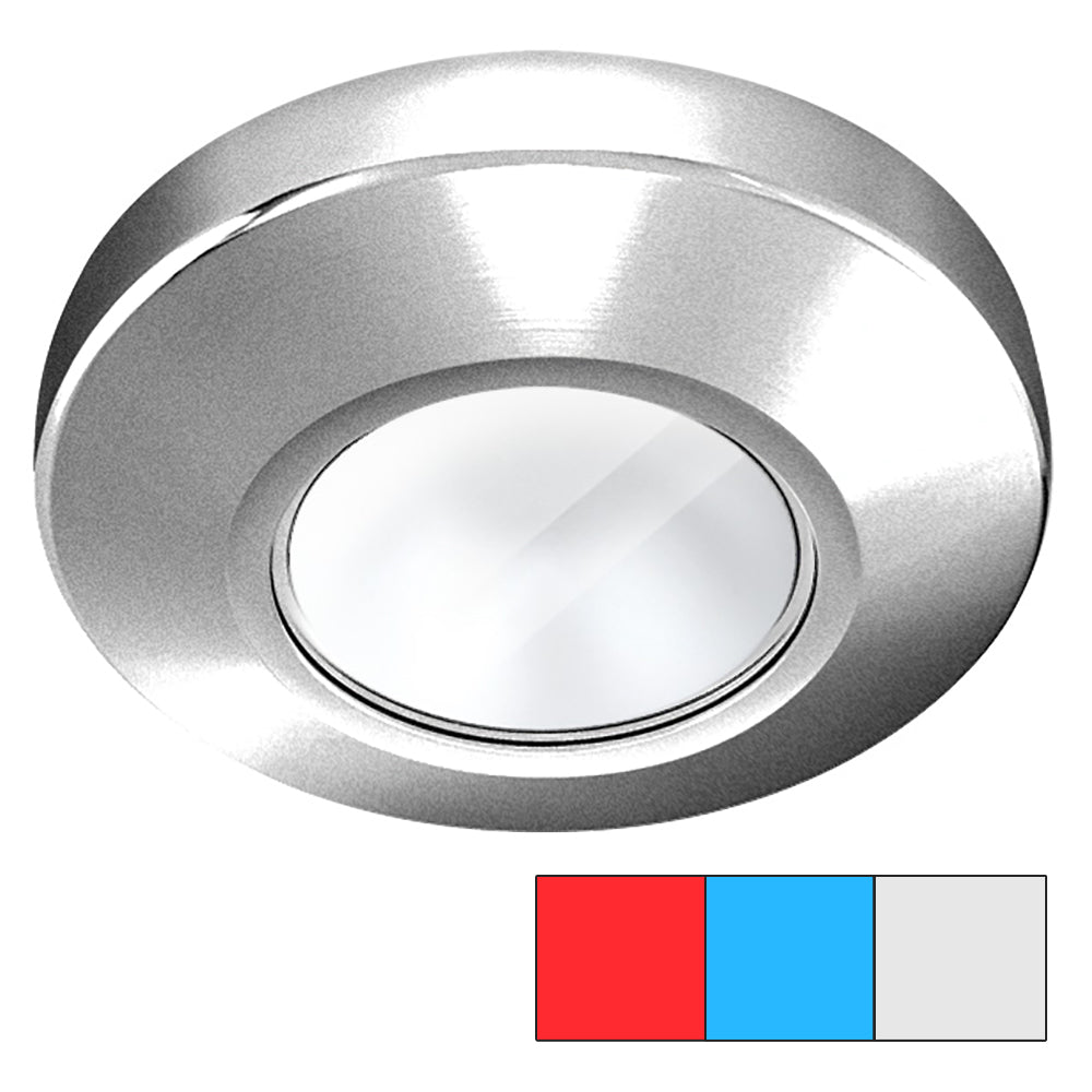 i2Systems Profile P1120 Tri-Light Surface Light - Red, Cool White & Blue - Brushed Nickel Finish